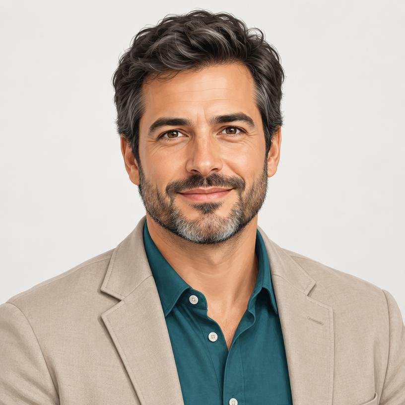 Retrato ilustrativo de Carlos Manuel